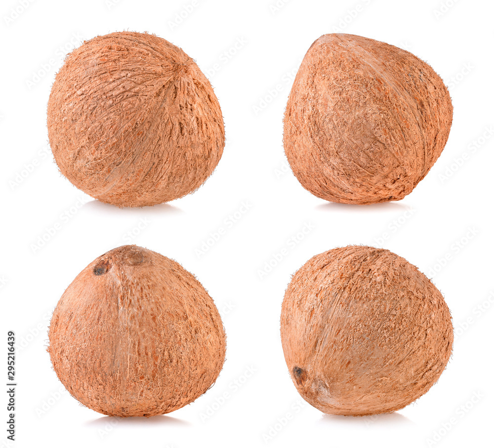 coconuts isolated on white background coconuts isolated on white background