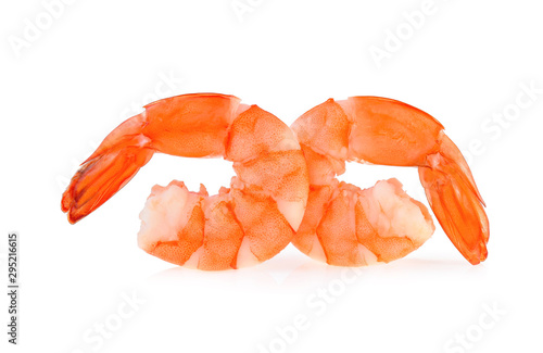 shrimps isolated on a white background