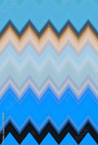 blue sky chevron zigzag. wa...