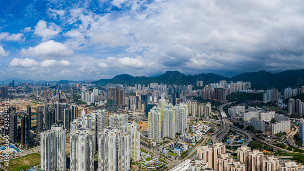 Hong Kong skyline in Kowloon side