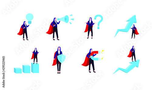 concept of womzn business character