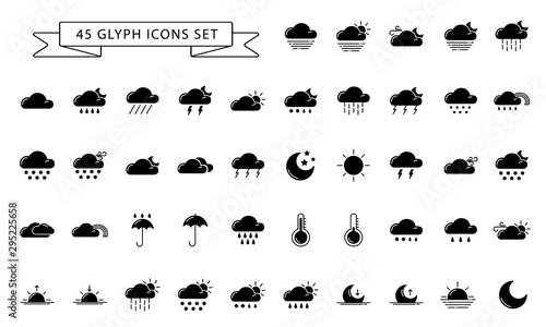 Weather Glyph Icons  © Maria Zamchiy 