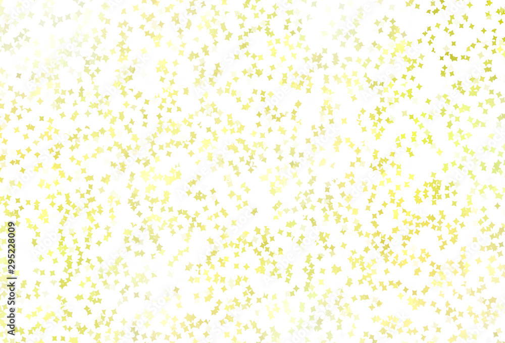 Light Yellow vector pattern with christmas stars. Light Yellow vector pattern with christmas stars.