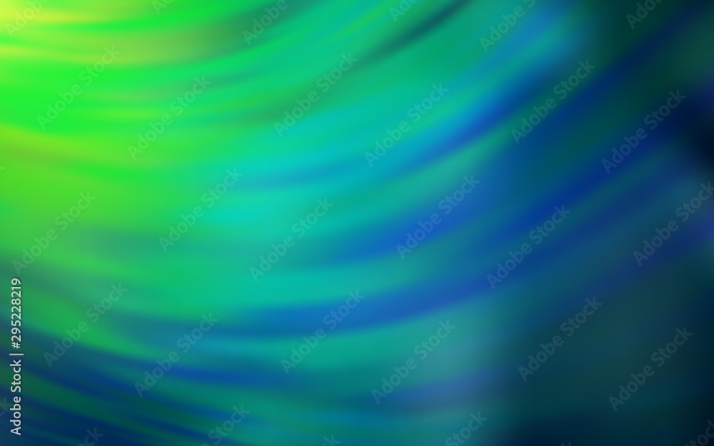 Light Blue, Green vector colorful blur backdrop. Creative illustration in halftone style with gradient. New way of your design.