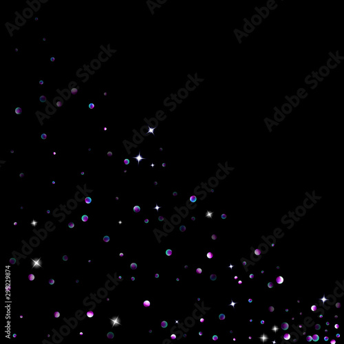 Purple glitter star confetti little spark violet