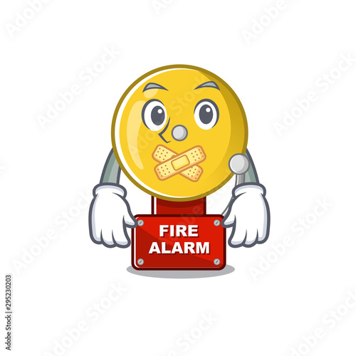 Silent fire alarm in the a cartoon