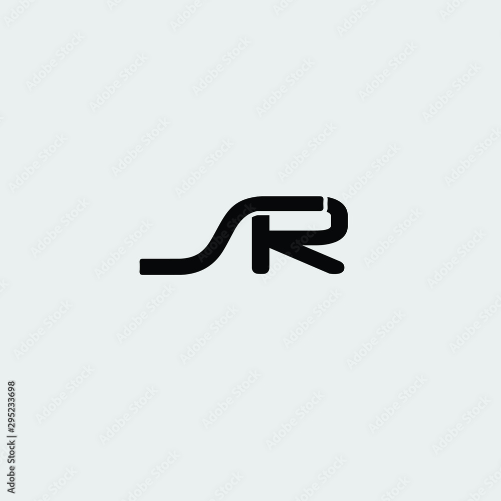 SR initials logo icon vector logo SR initials logo icon vector logo