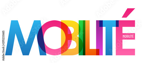 Bannière typographique vecteur MOBILITÉ
