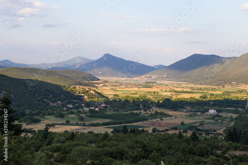 view of the mountain region of Greece, Thessaly