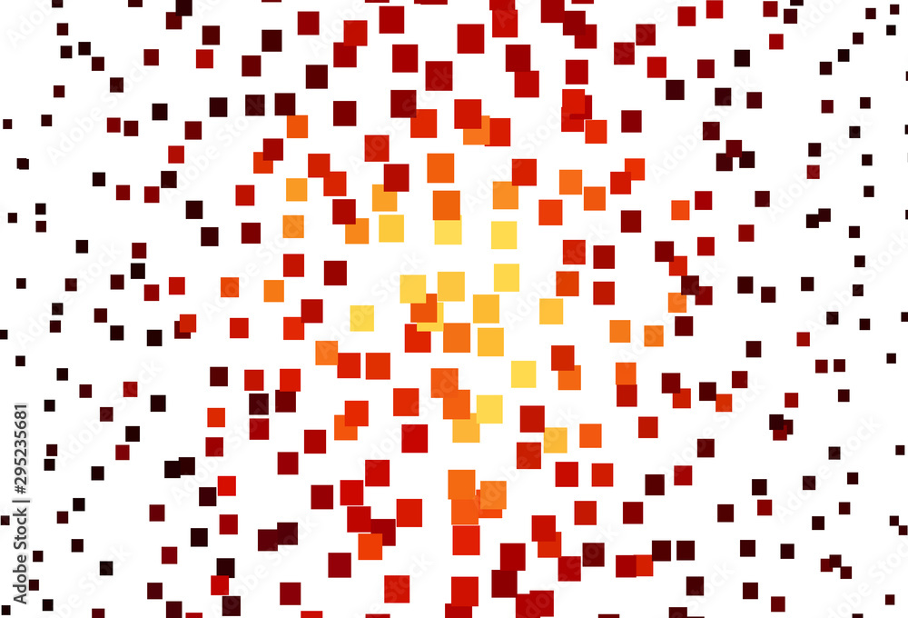 Fototapeta premium Light Red, Yellow vector background in polygonal style.