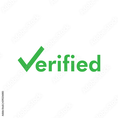 Verified icon graphic design template vector isolated photo