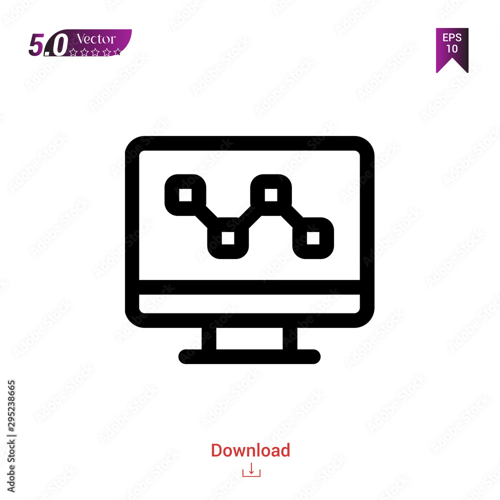 Outline computer icon. computer icon vector isolated on white background. Graphic design, material-design, mobile application, logo, user interface. EPS 10 format vector Outline computer icon. computer icon vector isolated on white background. Graphic design, material-design, mobile application, logo, user interface. EPS 10 format vector