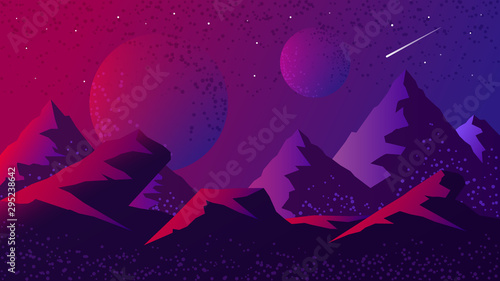 Space and planet background...
