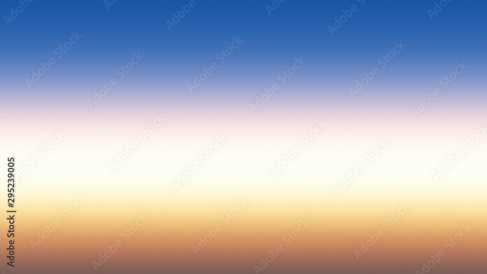 Background gradient sunset blue orange, illustration.