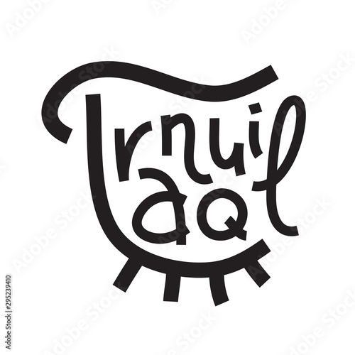 Tranquil - inspire motivational quote. Hand drawn lettering. Print for inspirational poster, t-shirt, bag, cups, card, flyer, sticker, badge. Phrase for self development, personal growth, social media