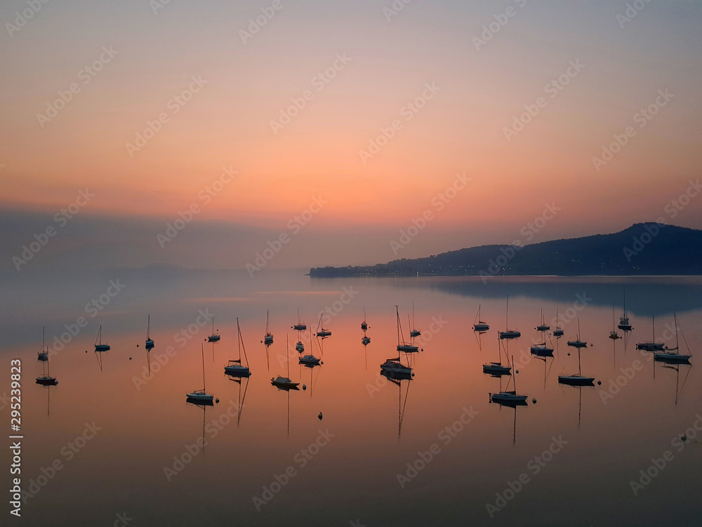 Early Morning Sunrise on a Lake