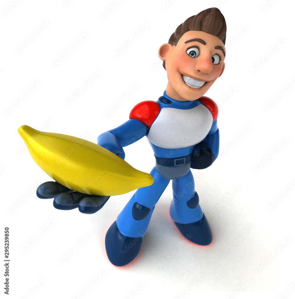 Super modern superhero - 3D Illustration Super modern superhero - 3D Illustration