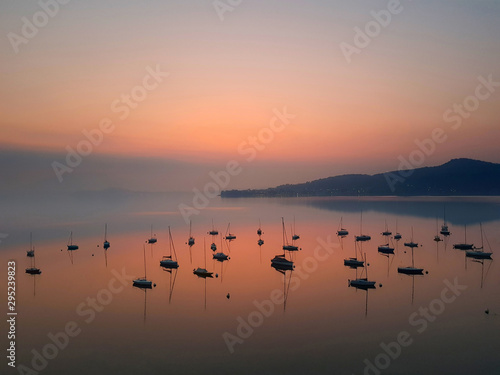 Wallpaper Mural Early Morning Sunrise on a Lake Torontodigital.ca