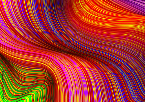 Fashion poster liquid smooth thin lines luxury design. Liquid wave lines fashion background. Beautiful flowing drape textiles from multitude of thin threads. illustration vogue fibers drape banner set