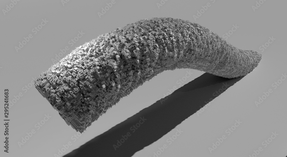 custom made wallpaper toronto digitalCity Center 3d rendering, illustration 3d