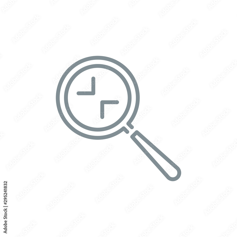zoom scale with magnifier glass outline flat icon. Single quality outline logo search symbol for web design mobile app. Thin line design logo sign. Loupe zooming lens icon isolated on white background zoom scale with magnifier glass outline flat icon. Single quality outline logo search symbol for web design mobile app. Thin line design logo sign. Loupe zooming lens icon isolated on white background