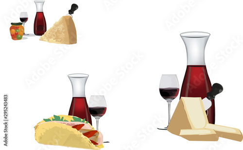 formaggio vino e mostarda