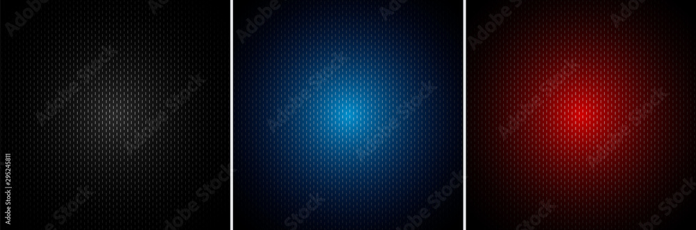 Set of metallic black, blue, red color background and texture. Set of metallic black, blue, red color background and texture.
