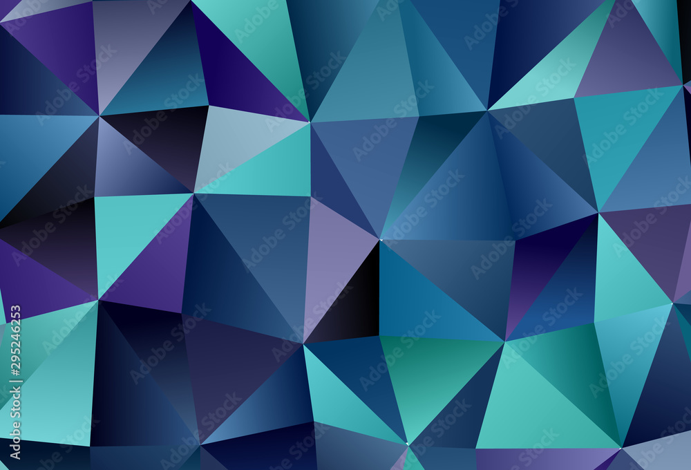 Obraz premium Light Pink, Blue vector layout with lines, triangles.
