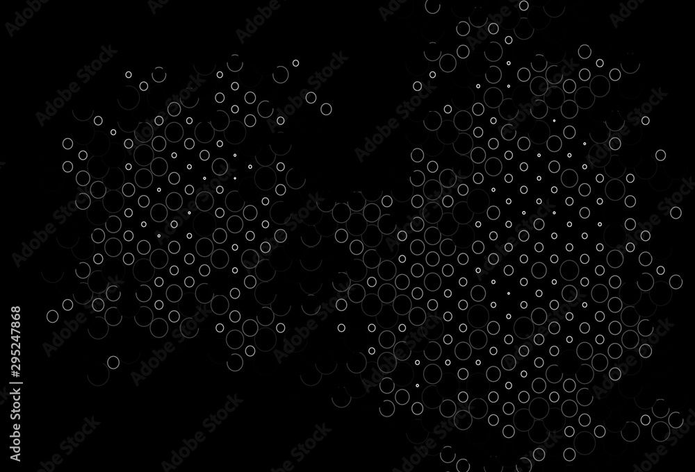 Obraz premium Dark Silver, Gray vector texture with disks.