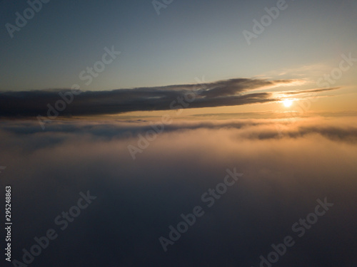Wallpaper Mural View above clouds during sunrise. Dramatic view the sky. Torontodigital.ca