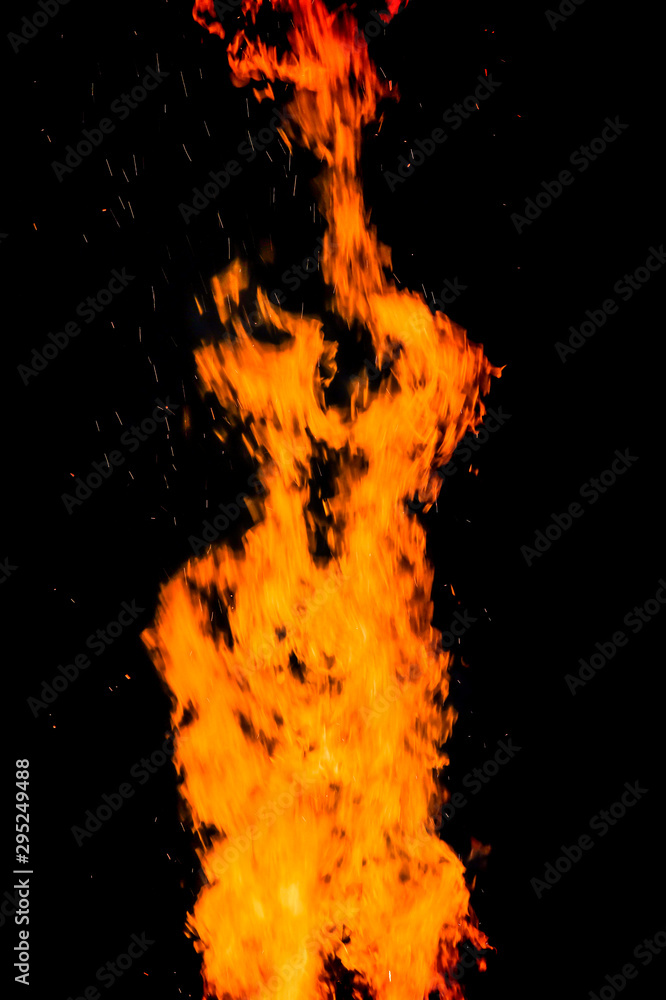 Art of flame on black background. Art of flame on black background.