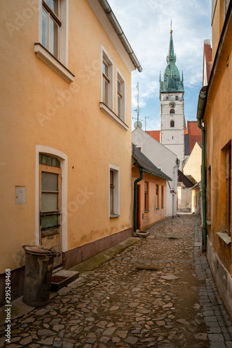 Street at the city of   Jindrichuv Hradec  which means Henry s Castle is a municipality with town privileges. in the region South Bohemian  CZ