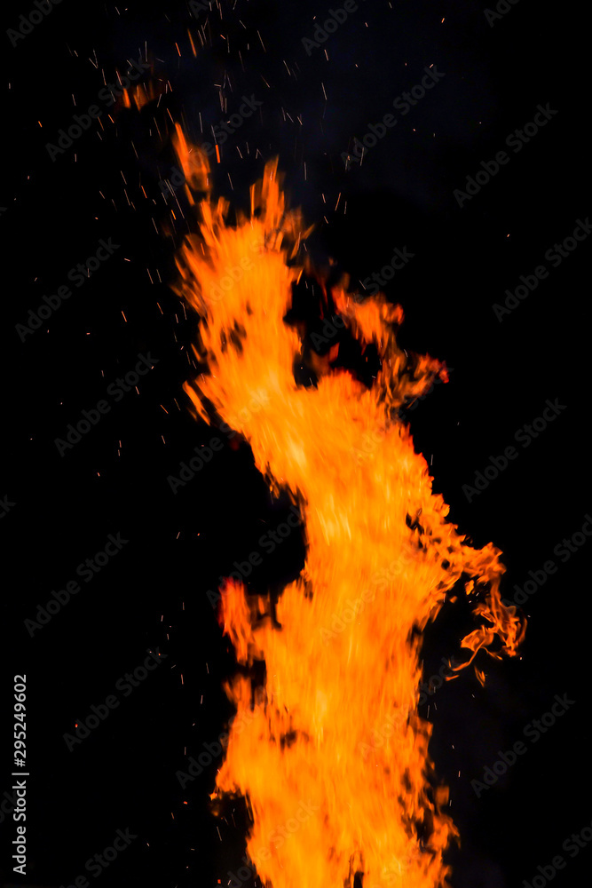 Art of flame on black background. Art of flame on black background.