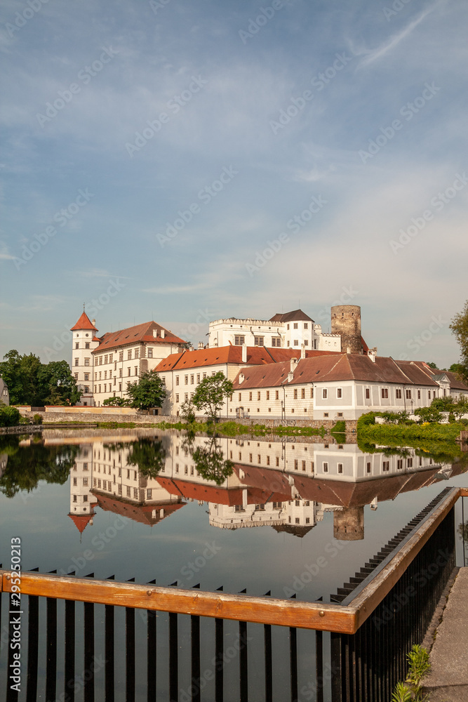 Fototapeta premium Castle at he city of Jindrichuv Hradec (Henry's Castle) in the region South Bohemian, at the 