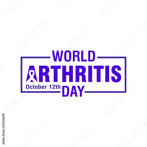 World Arthritis Day. October 12th.n Vector logo Illustration. 