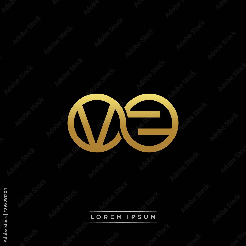 VZ initial letter linked circle capital monogram logo modern template silver color version VZ initial letter linked circle capital monogram logo modern template silver color version