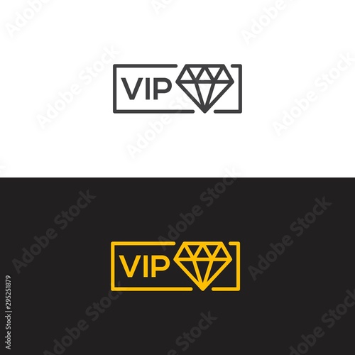 VIP membership. Vector icon template