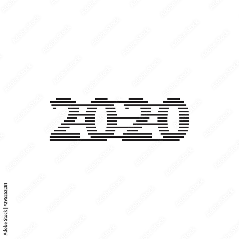 Happy new year 2020 Dashed line . Vector logo icon template Happy new year 2020 Dashed line . Vector logo icon template
