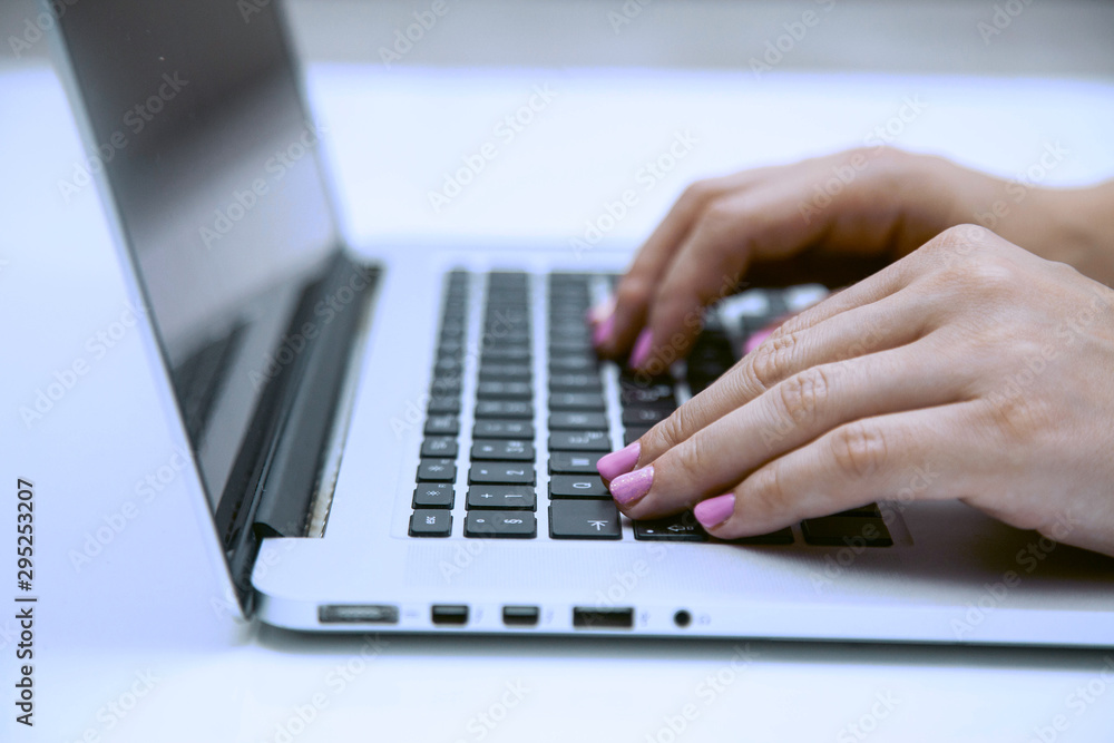 Woman working at home office Woman working at home office