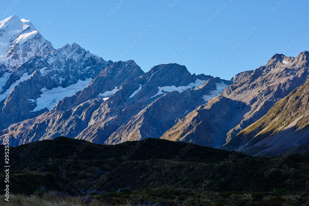 Mt Cook New Zealand,  glacier