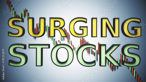 Surging Stocks Reccession Crisis Market Panic Concept 3D Illustration