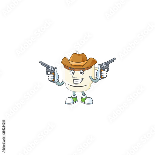 Cowboy a cup coffee in the morning