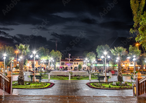 plaza de armas de huaraz ancash peru