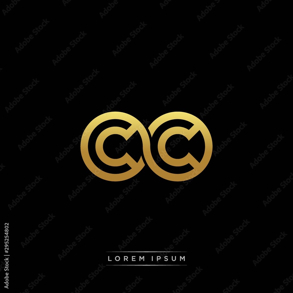CC initial letter linked circle capital monogram logo modern template silver color version CC initial letter linked circle capital monogram logo modern template silver color version