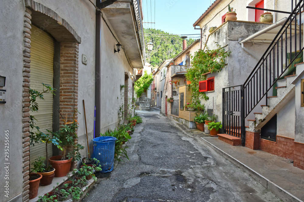 Province of Caserta, Italy, 06/30/2018. Tourist trip to a small village in the Campania region. Province of Caserta, Italy, 06/30/2018. Tourist trip to a small village in the Campania region.