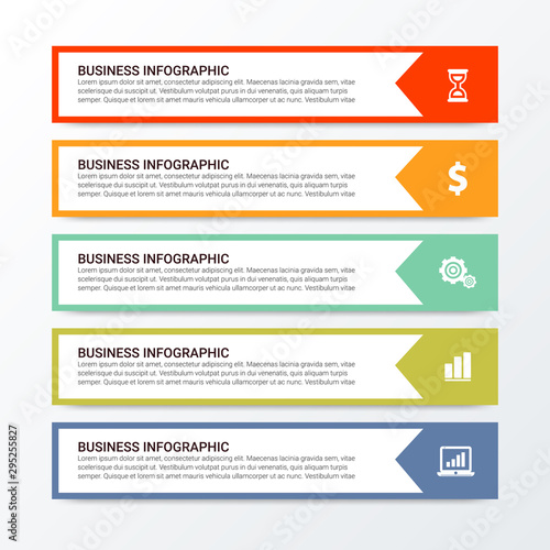 Modern Infographic choice template. Vector infographic element. - Vector
