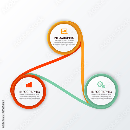 Modern Infographic choice template. Vector infographic element. - Vector