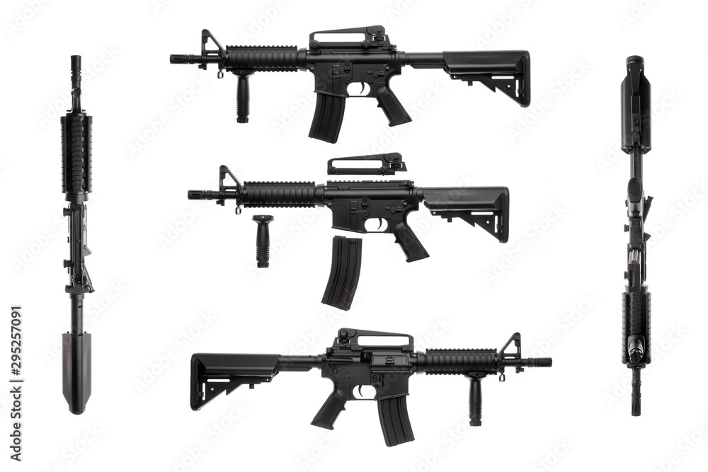 Large picture of an isolated weapon AR-15