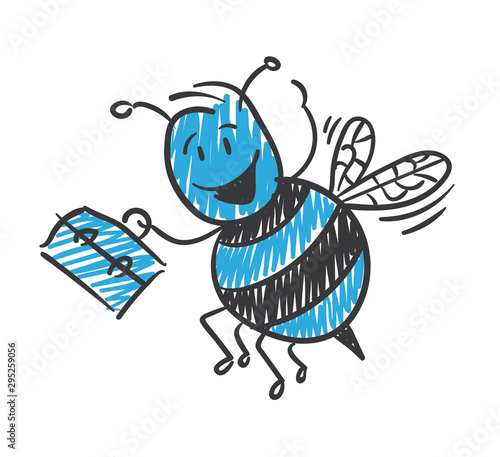 Stickman Blue: Busy Bee. (Nr. 135)