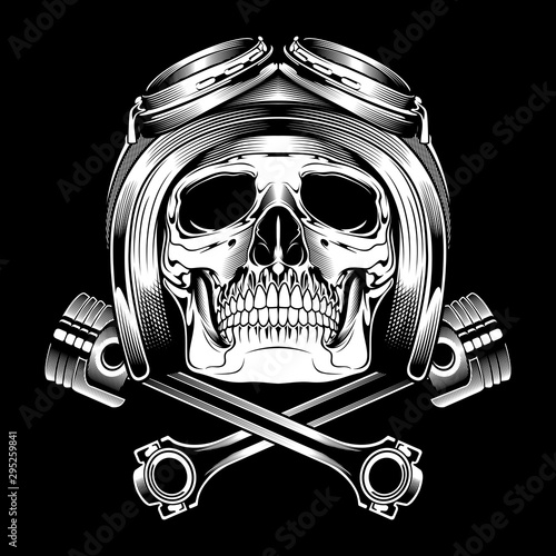 skull helmet vector hand drawing vector